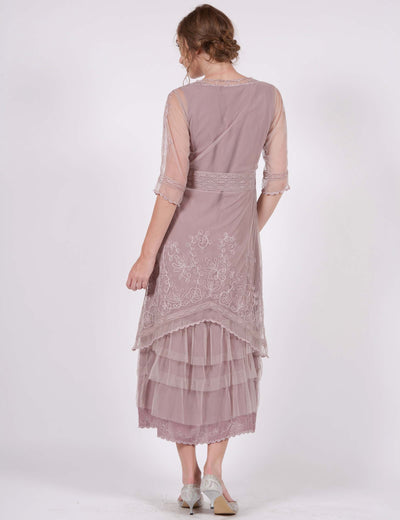 AL-2101 Titanic Tea Length Dress in Amethyst