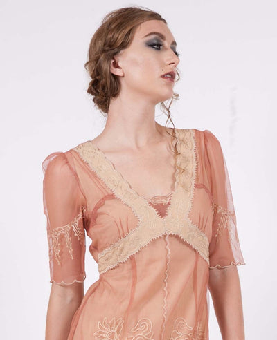 40007 New Vintage Titanic Dress in Rose/Gold