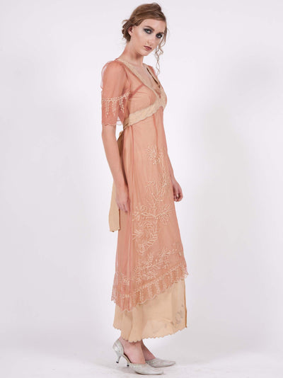 40007 New Vintage Titanic Dress in Rose/Gold