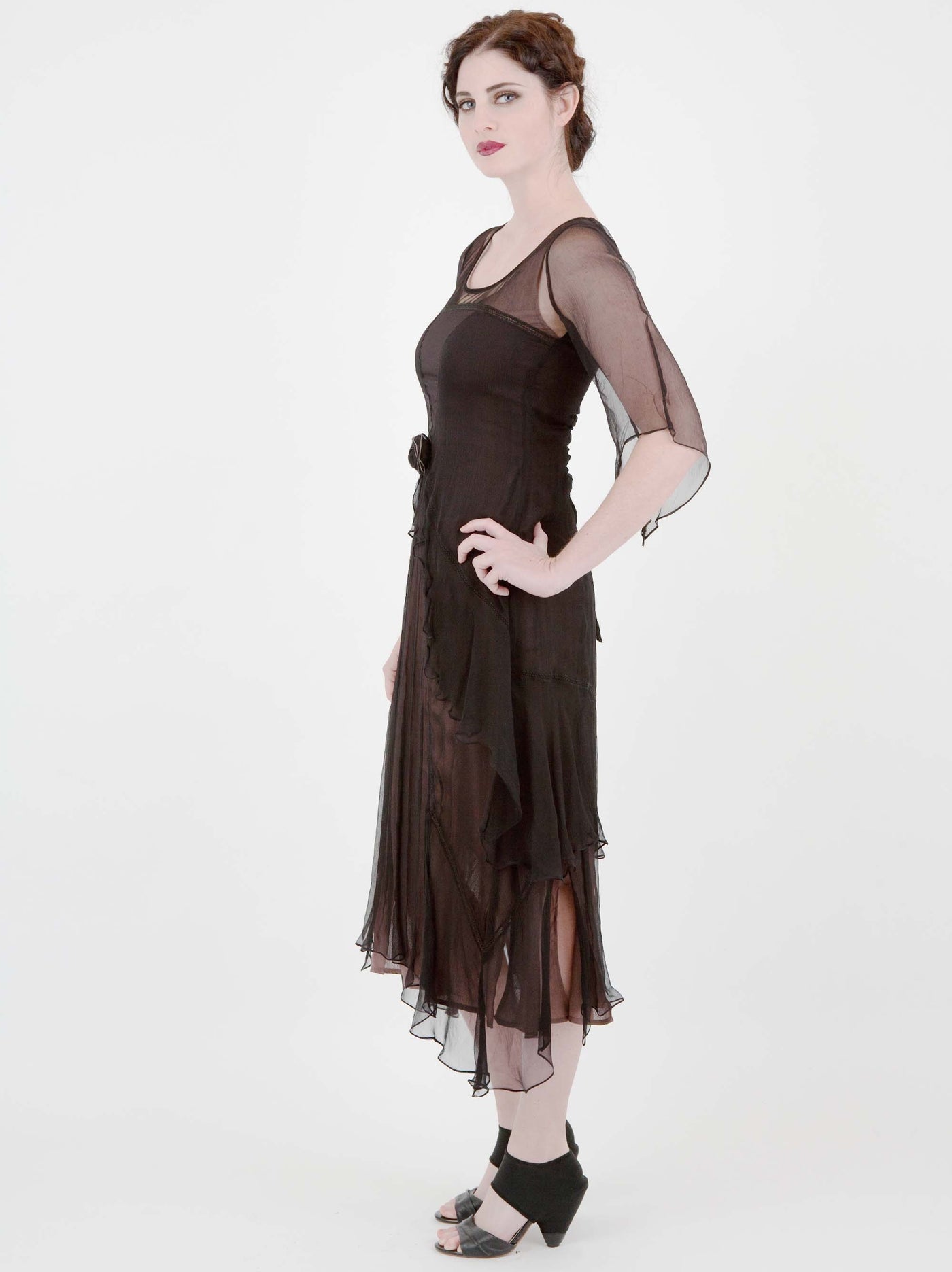 Great Gatsby Party Dress in Black-Coco by Nataya - SOLD OUT