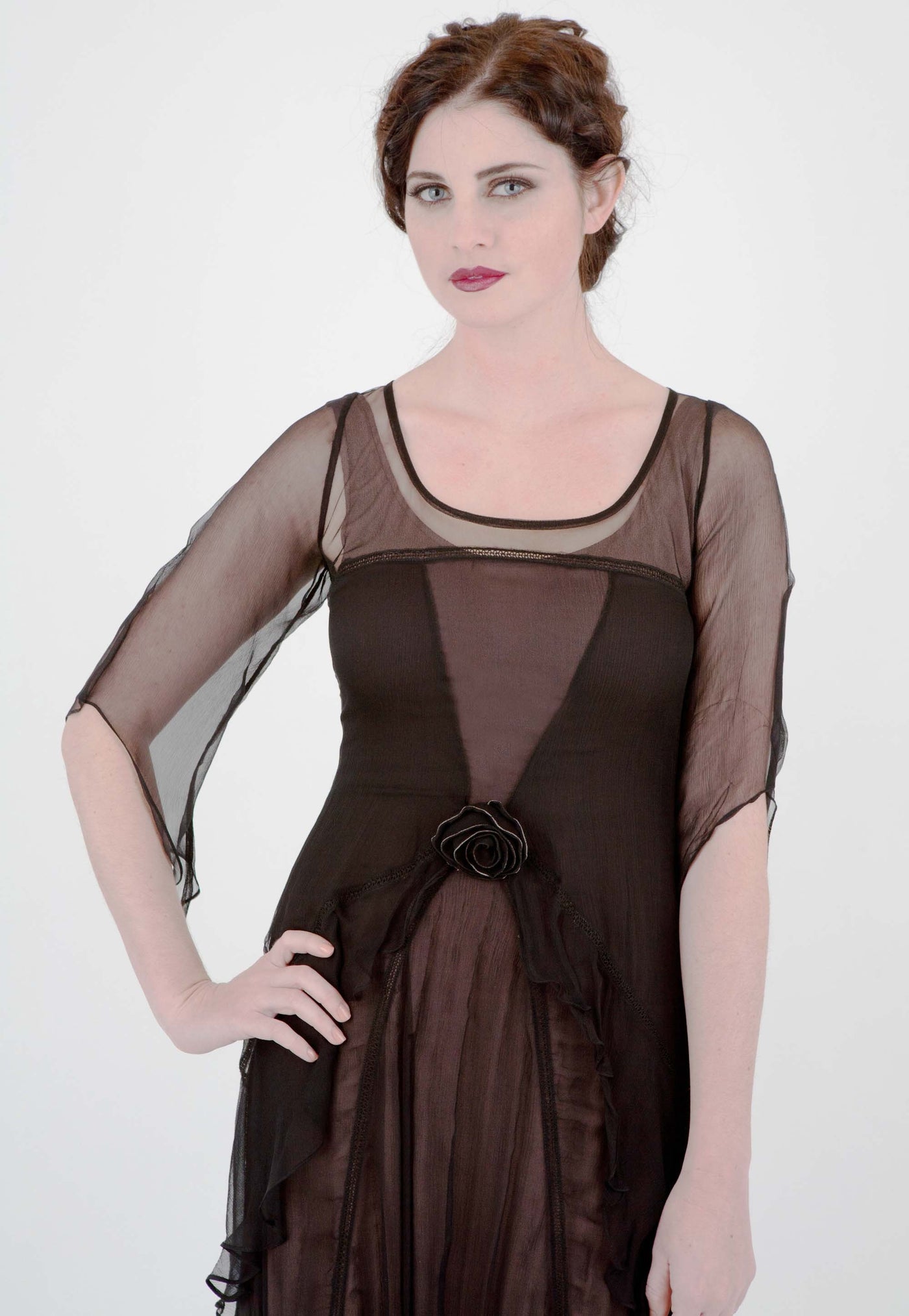 Great Gatsby Dress AL-10709 in Black Coco