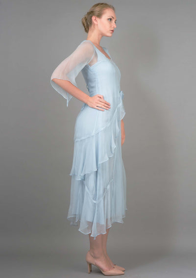 Layered Nataya Dress AL-10709 in Blue