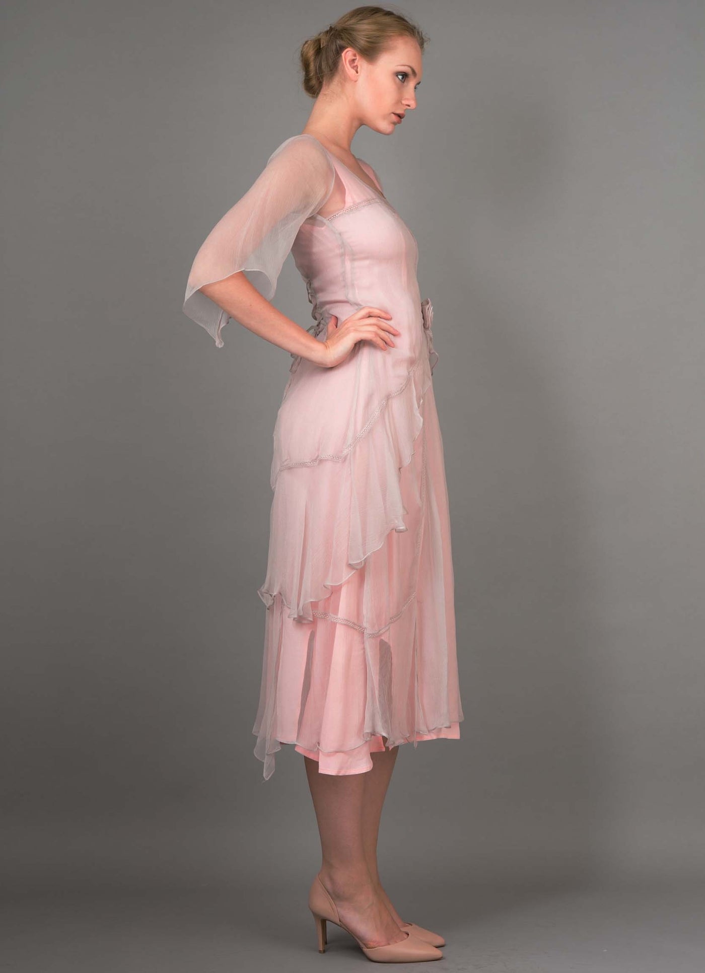 Great Gatsby Tea Party Dress in Rose by Nataya - SOLD OUT