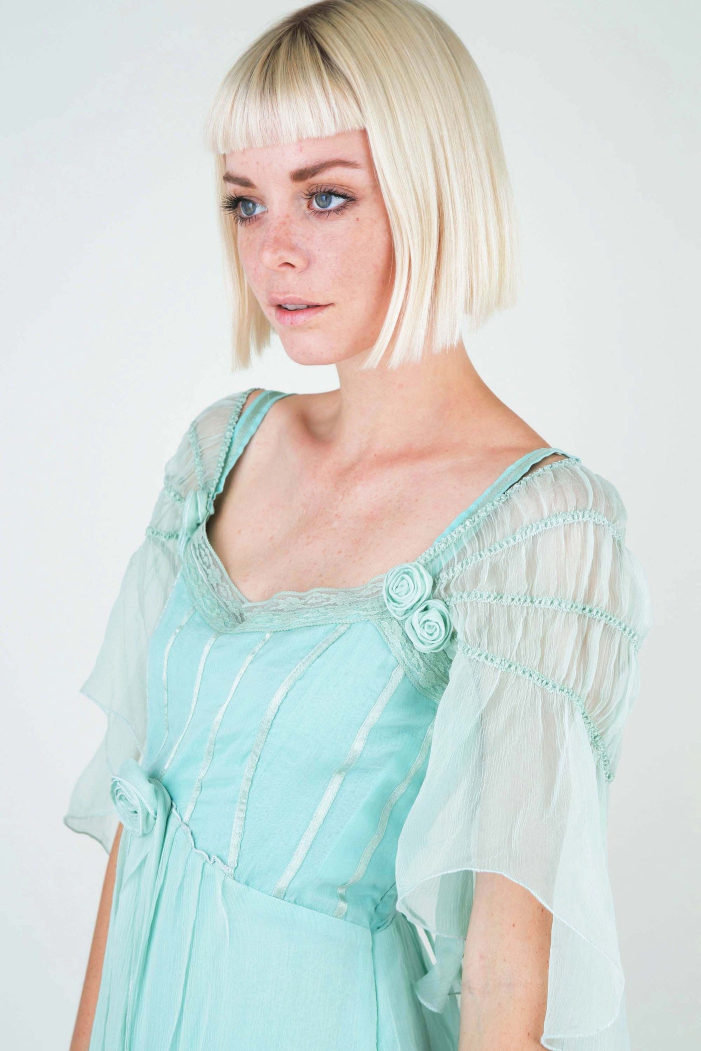 Othelia Off-Shoulder Summer Party Dress in Mint by Nataya