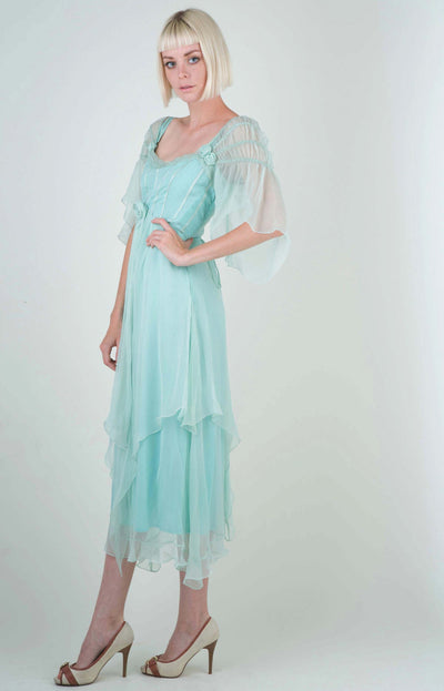 Othelia Off-Shoulder Summer Party Dress in Mint by Nataya