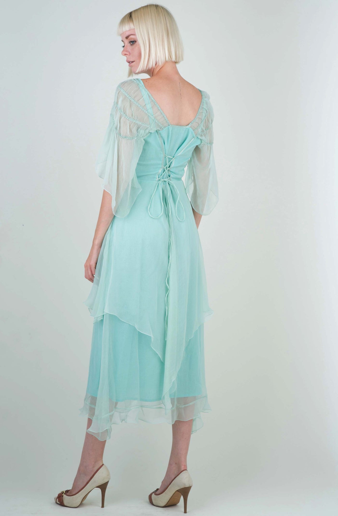 Othelia Off-Shoulder Summer Party Dress in Mint by Nataya