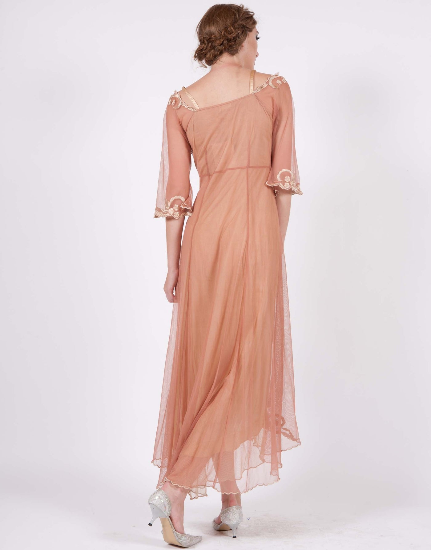 40147 Rose/Gold Tulle Empress Nataya Dress