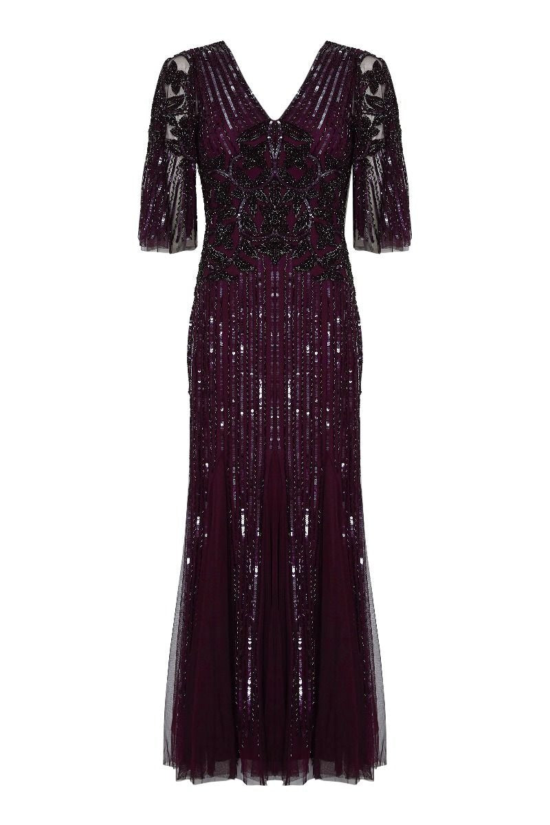 Galina Gown in Plum