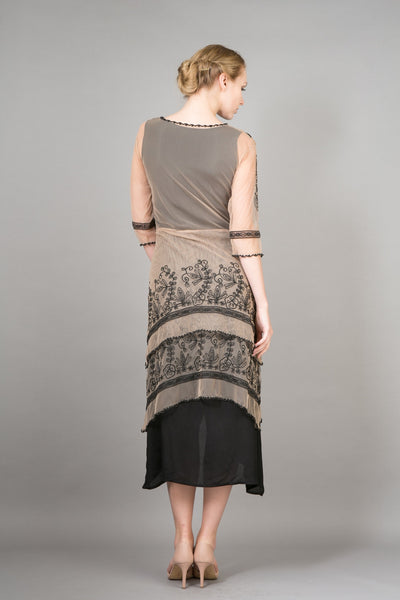 5901 Vintage Titanic Dress in Blush