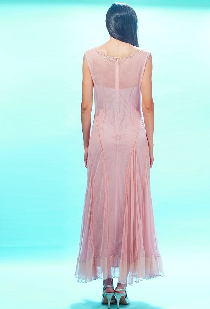 Amazing Grace Edwardian Wedding Dress in Pink by Nataya