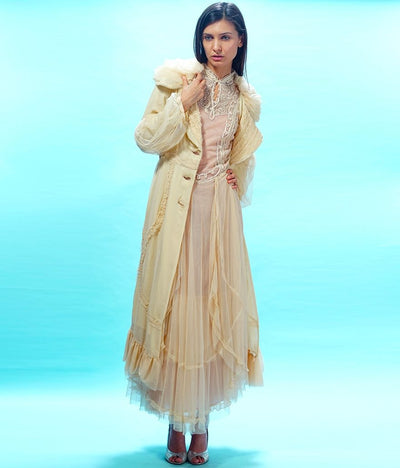 Edwardian Victoria Wedding Dress in Butter by Nataya
