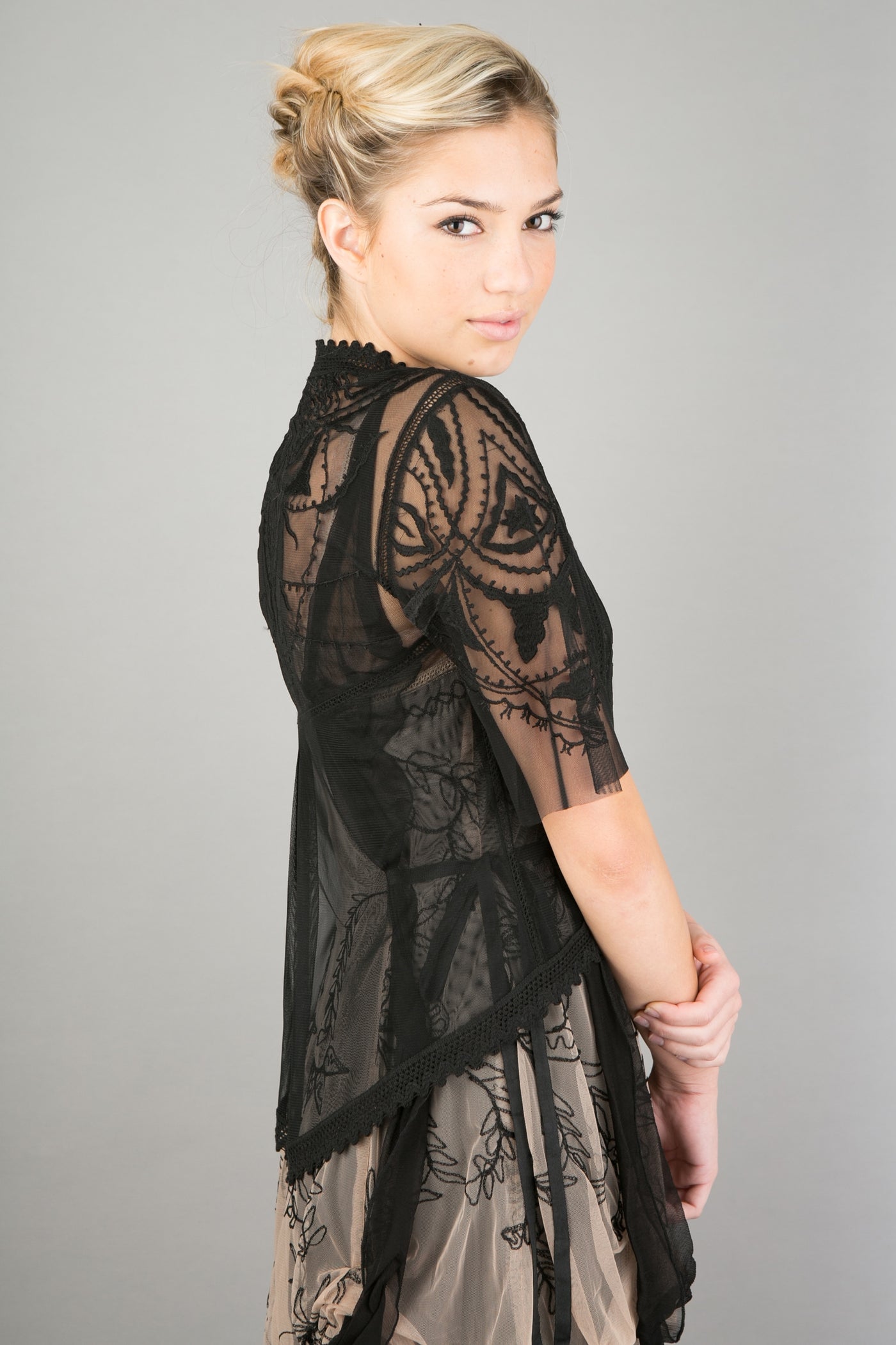 Romantic Elizabethan Vintage Style Jacket in Black by Nataya