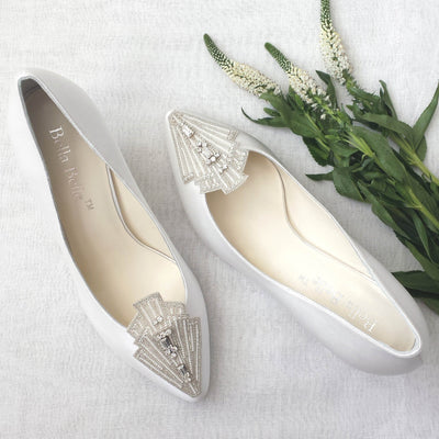 Deco Style Bridal Heels Clara
