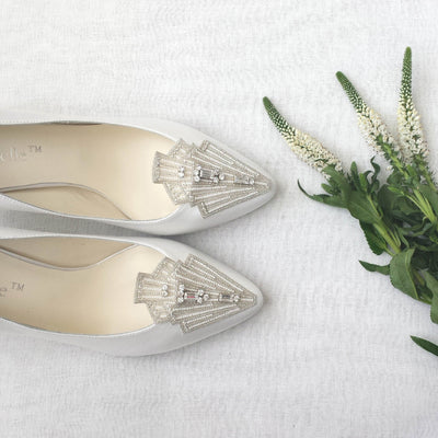 Deco Style Bridal Heels Clara