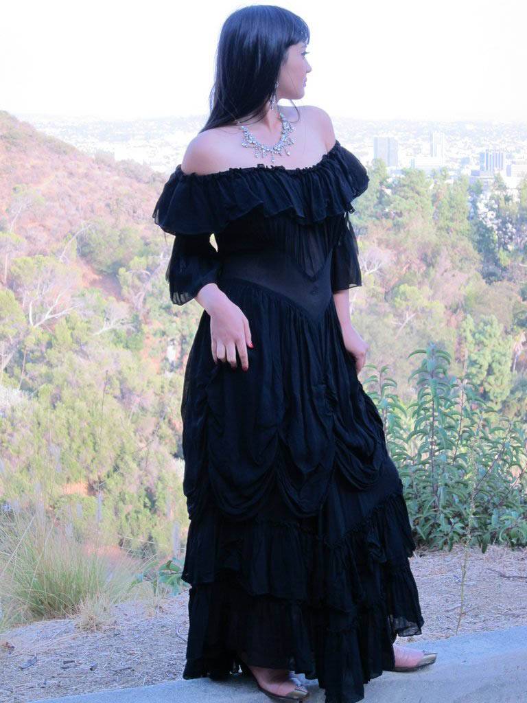 Cowgirl Ruffled Western Wedding Dress by Marrika Nakk