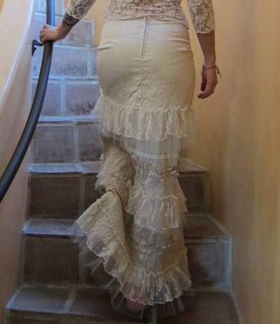 Cinderella Caramella Western Wedding Skirt by Marrika Nakk