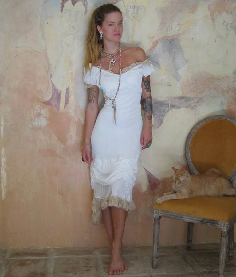 Empire Waist Western Bustier Dress by Marrika Nakk