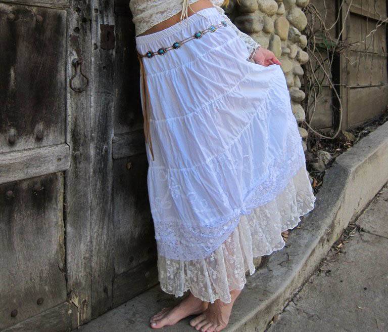 Western Petticoat Lace Skirt by Marrika Nakk