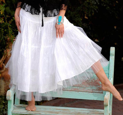 Tea Length Rodeo Cinderella Skirt by Marrika Nakk