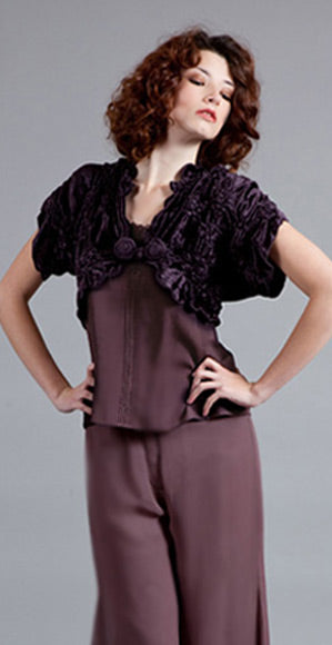 S-33 Nataya Amethyst Mosscrepe Camisole