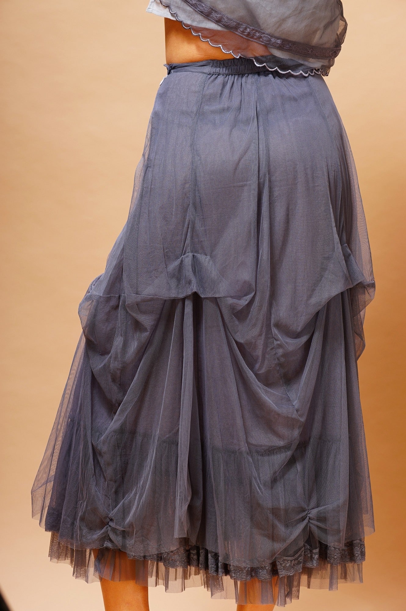 Vintage Inspired Romantic Skirt in Blue by Nataya