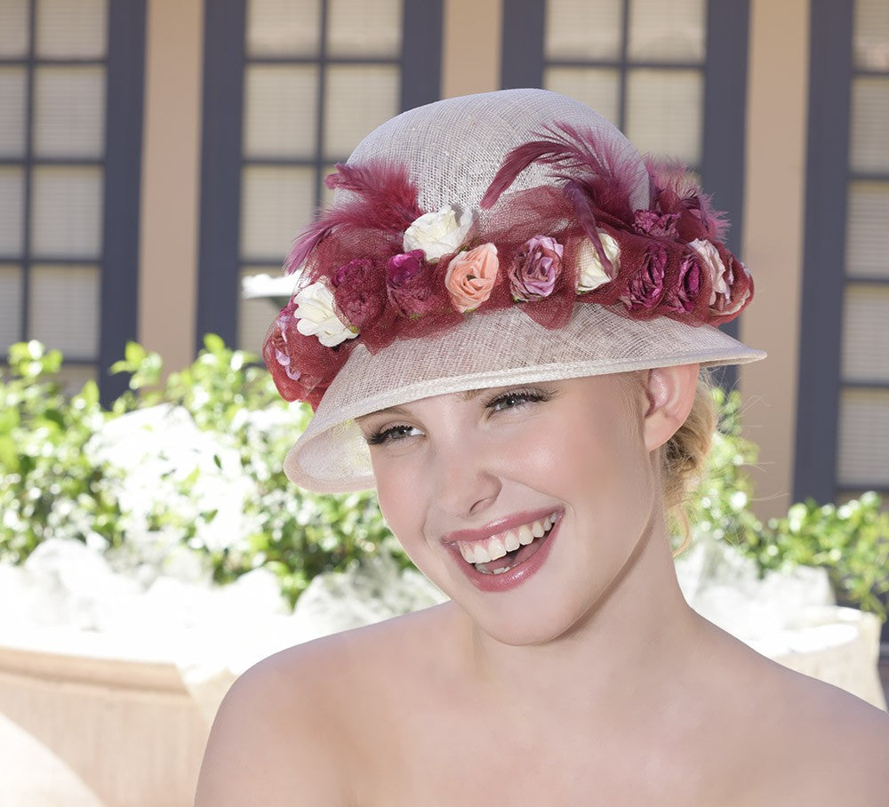 Vintage Rosette Cloche by Louisa Voisine Millinery