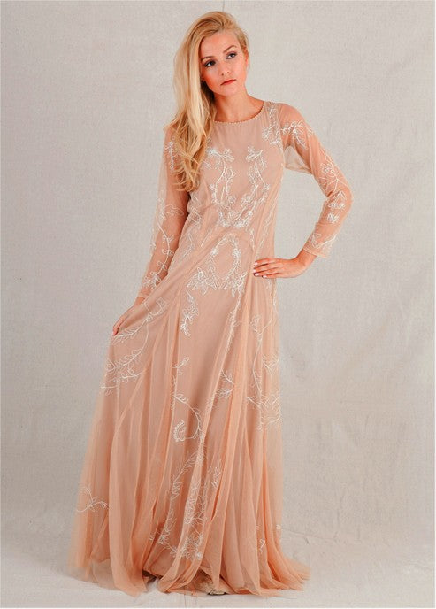 Siren Wedding Dress in Beige by Nataya
