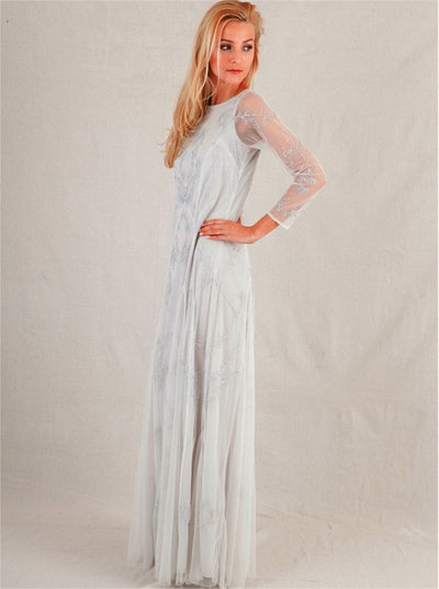 Siren Wedding Dress in Beige by Nataya