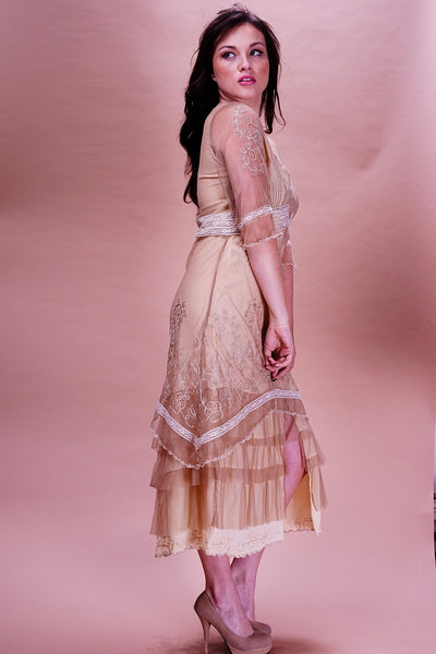 Titanic Tea Party Dress in Butter by Nataya