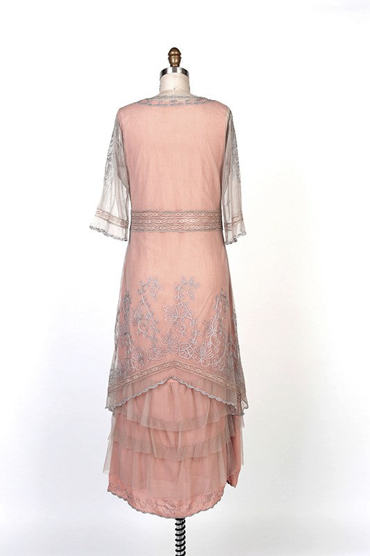 Titanic Tea Party Dress in Antique Pink by Nataya