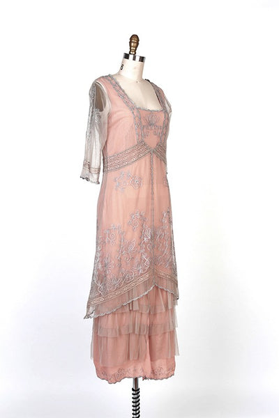 Titanic Tea Party Dress in Antique Pink by Nataya