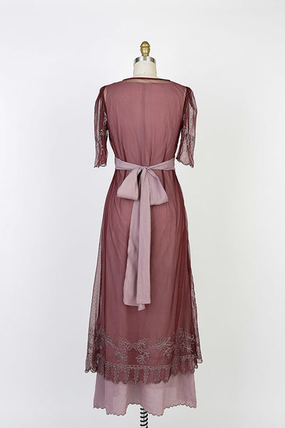 New Vintage Titanic Tea Party Dress in Garnet by Nataya