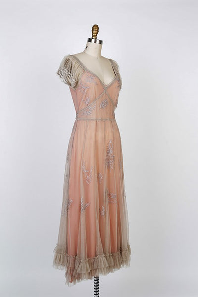 Ballerina Tea Party Dress in Antique Pink by Nataya
