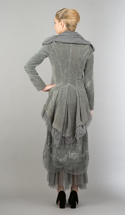 Romantic Pompadour Party Gown in Ash by Nataya