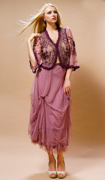 Romantic Vintage Style Jacket in Rose by Nataya