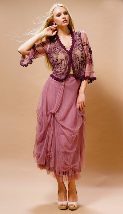 Romantic Vintage Style Jacket in Rose by Nataya