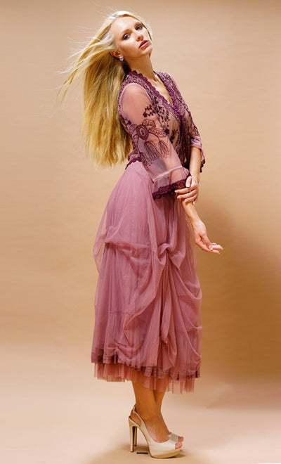 Romantic Vintage Style Jacket in Rose by Nataya