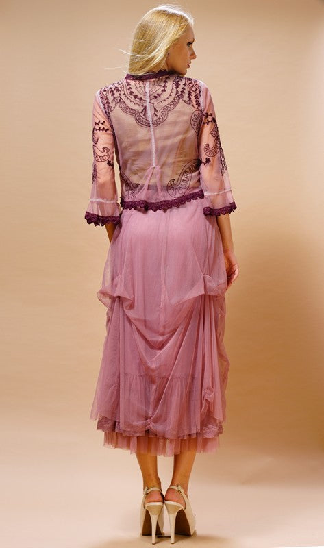 Romantic Vintage Style Jacket in Rose by Nataya - SOLD OUT