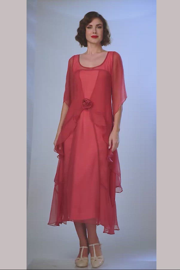 Great Gatsby Party Dress in Rose Blossom by Nataya – WardrobeShop