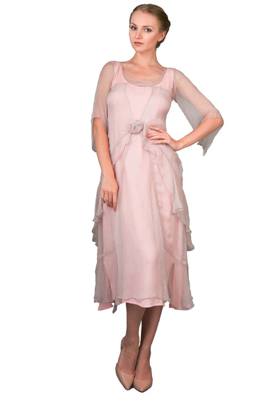 Great Gatsby Tea Party Dress in Rose by Nataya - SOLD OUT