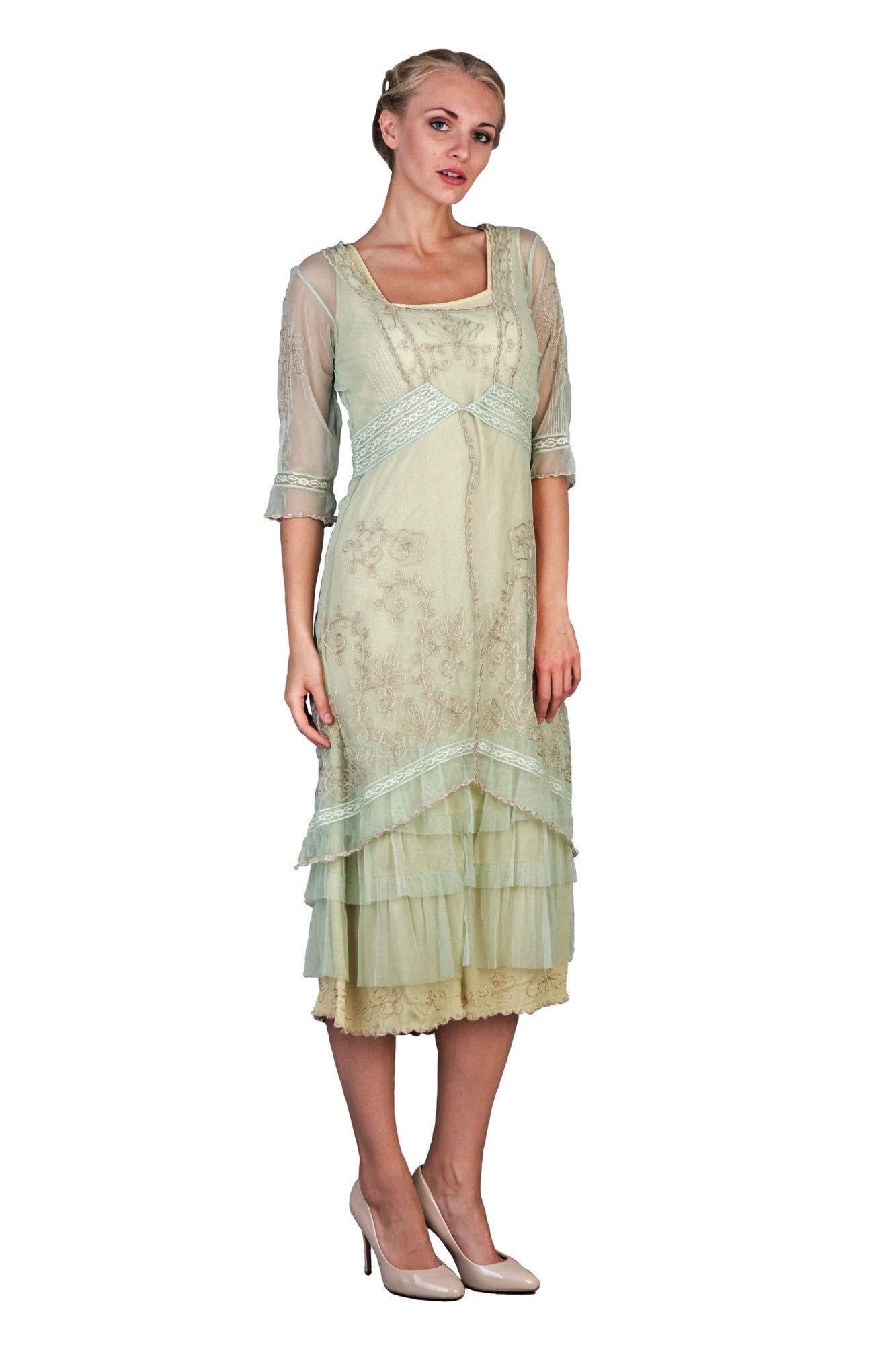 Titanic Tea Party Dress in Mint by Nataya
