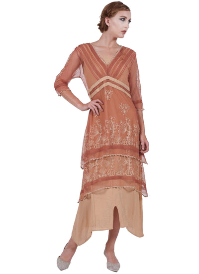 Vintage Titanic Dress in RoseGold