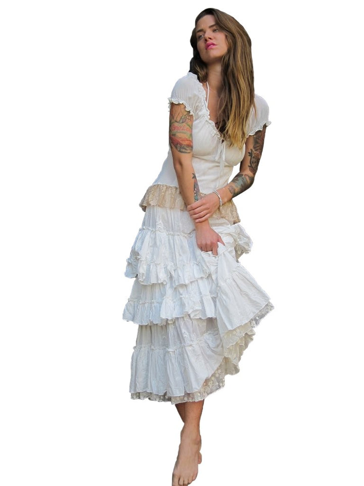 Western Bias Georgette Top by Marrika Nakk