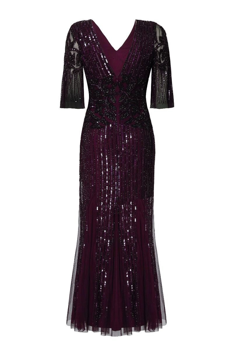 Galina Gown in Plum