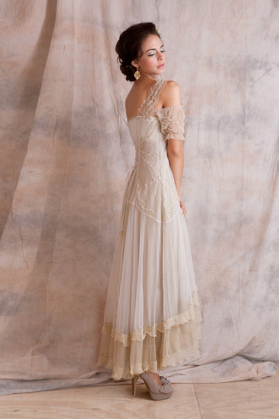 Venetian Wedding Dress in Cream by Nataya