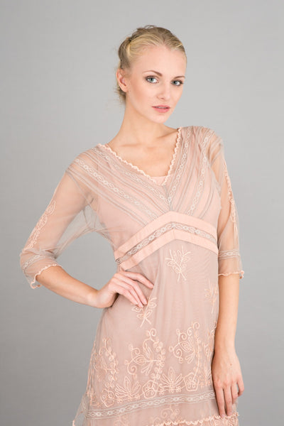 Vintage Titanic Tea Party Dress in Quartz by Nataya