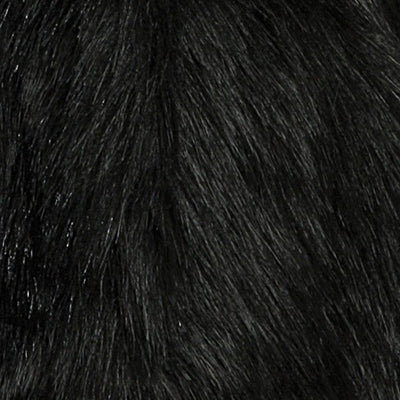 Faux Fur Shawl with Jet Black Fox