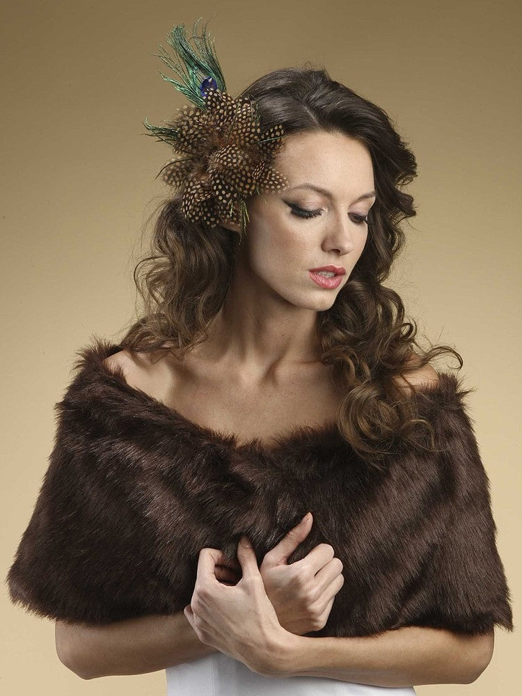 Faux Fur Mink Bridal Wrap