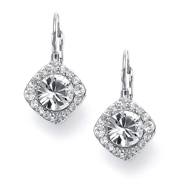 Tailored Solitaire Drop Earrings