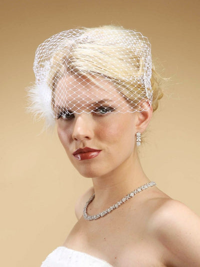 French Netting Birdcage Visor Bandeau Veil